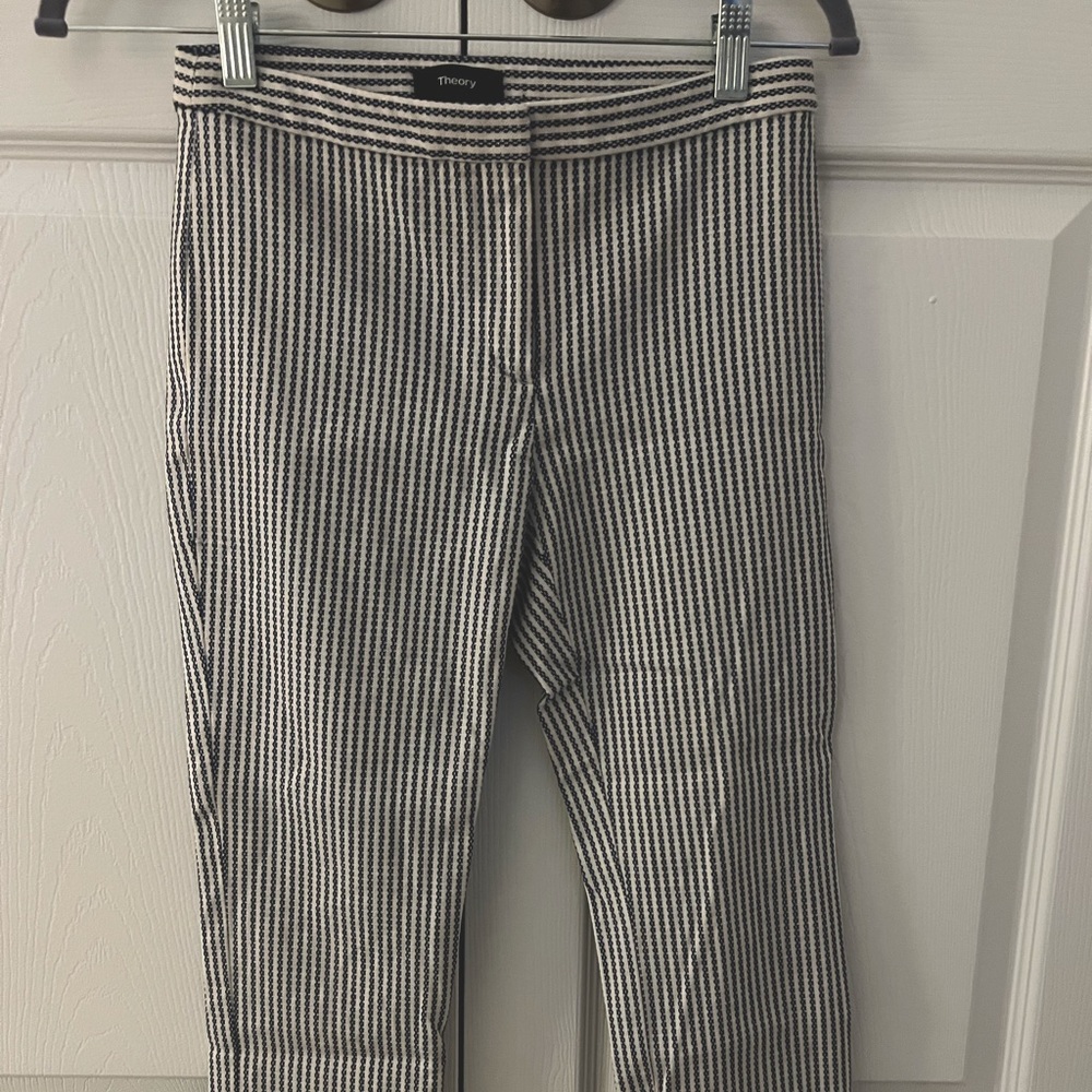 Theory cropped pattern pant